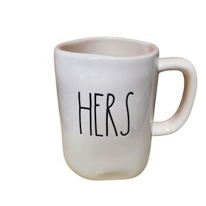 Rae Dunn HERS Artisan Collection by Magenta White Ceramic Coffee Mug Farmhouse